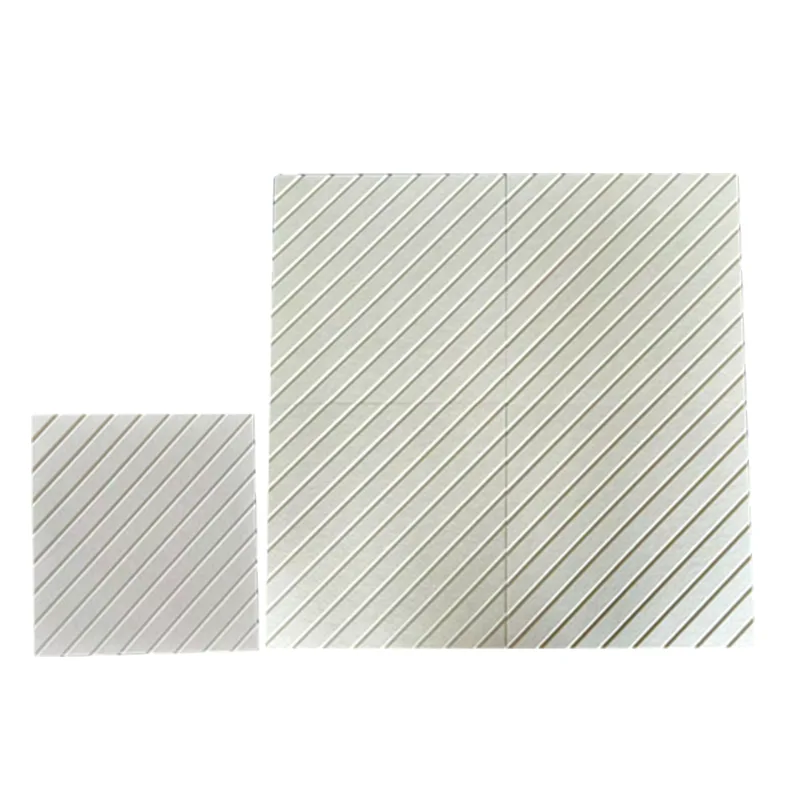 خاکستری V-grooved PET فیلٹ ایکوسٹک پینل